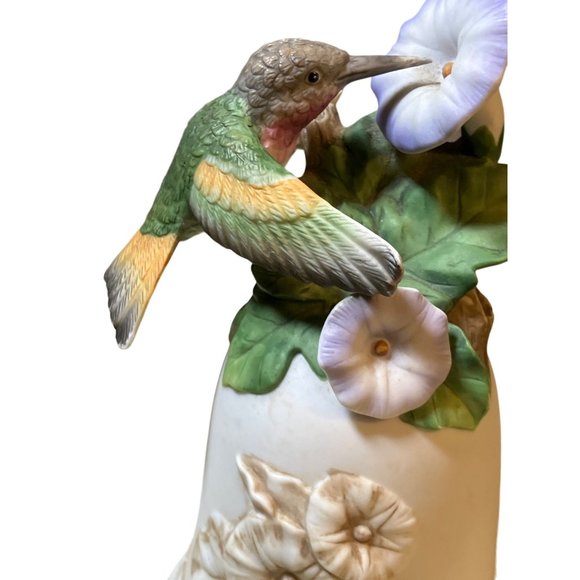 Ganz Hummingbird with Morning Glory Bell 1995 - Picture 2 of 11